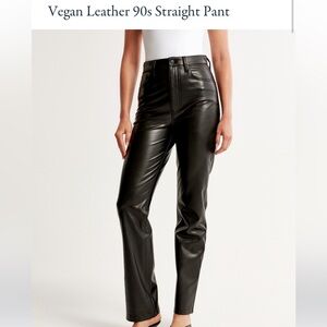 Abercrombie High Rise Leather Pants